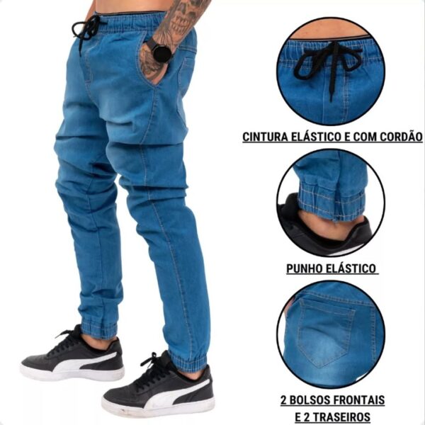 Kit 3 Calças Jogger Masculina Jeans - Image 4