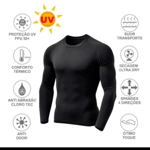  Conjunto Térmico Segunda Pele Masculino - Calça + Blusa Sport - Image 3