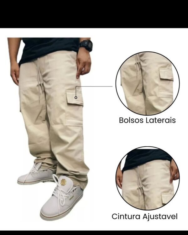  Calça Cargo Masculina – Estilo e Funcionalidade para o Dia a Dia! - Image 2