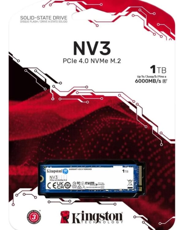 SSD M.2 NVMe 4.0 1TB Kingston NV3 – Velocidade e Desempenho - Image 2