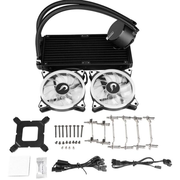  Rise Mode Water Cooler RGB 240mm – Resfriamento Potente e Design Imponente! - Image 7
