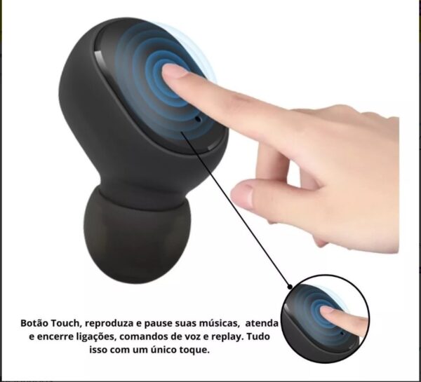 Fone de Ouvido Bluetooth TWS – Liberdade e Qualidade de Som! - Image 3