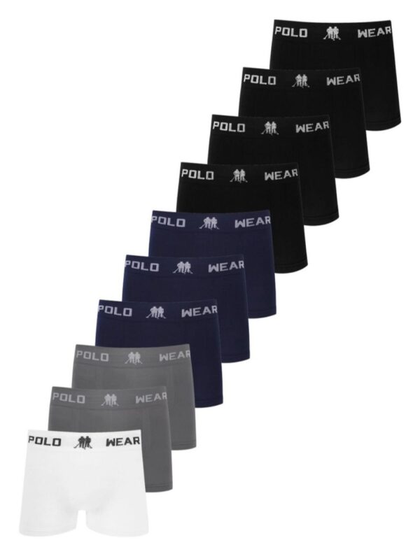Kit 10 Cuecas Boxer Microfibra Polo Wear