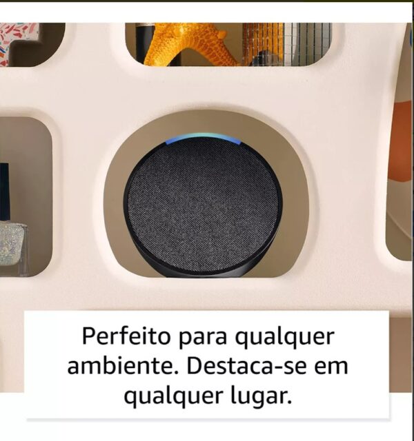 Echo Pop Smart Speaker Amazon Cor Preto C2H4R9 - Image 5