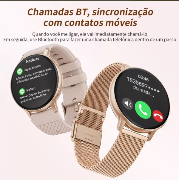 Smartwatches Sport Homens Mulheres Chamada Bluetooth - Image 6