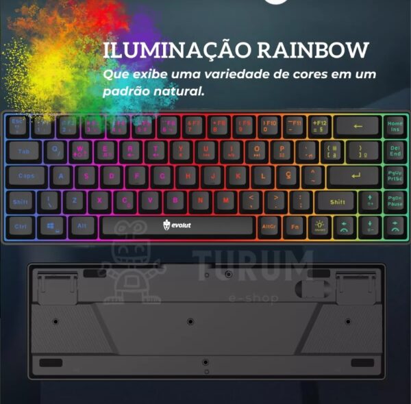 Teclado Gamer Evolut Fay EG211 – Performance e Estilo em Cada Tecla! - Image 6