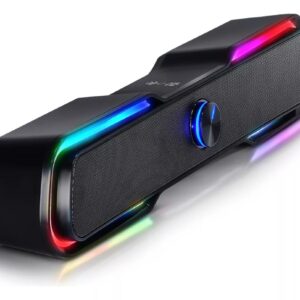 Soundbar Caixa De Som Usb P2 Adamantiun Kurt S11a Para Pc Computador Notebook Tv Led Rgb