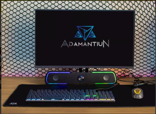 Soundbar Caixa De Som Usb P2 Adamantiun Kurt S11a Para Pc Computador Notebook Tv Led Rgb - Image 3