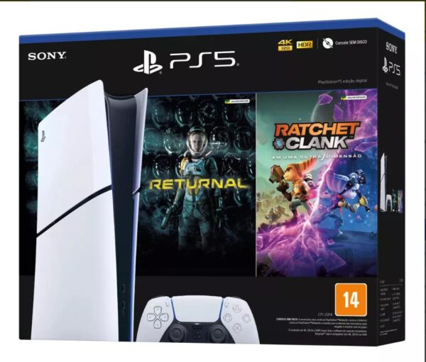 Console PlayStation 5 Digital Slim 1TB – Experiência Imersiva com Jogos Incríveis!
